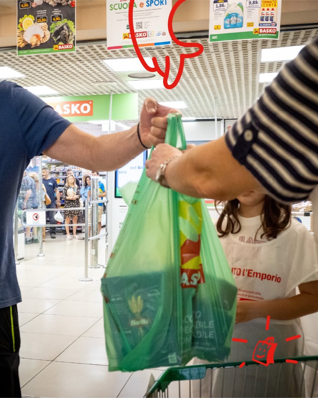 Come donare durante una raccolta